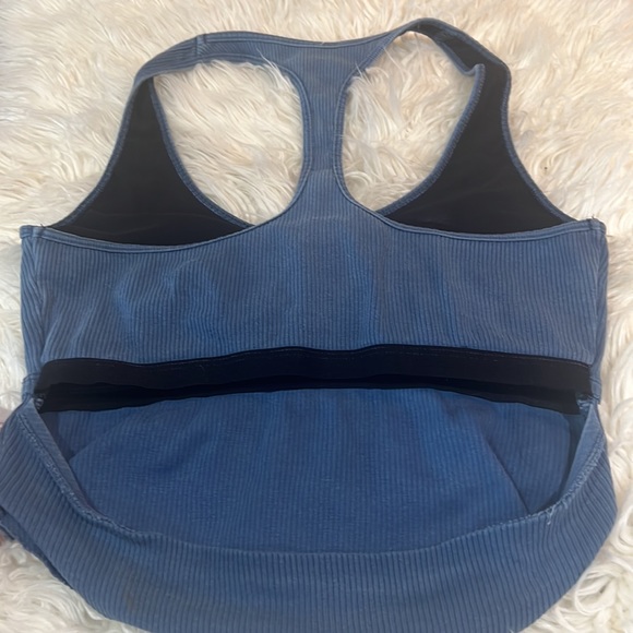 Washed blue Free People Movement ribbed workout top - Picture 7 of 8